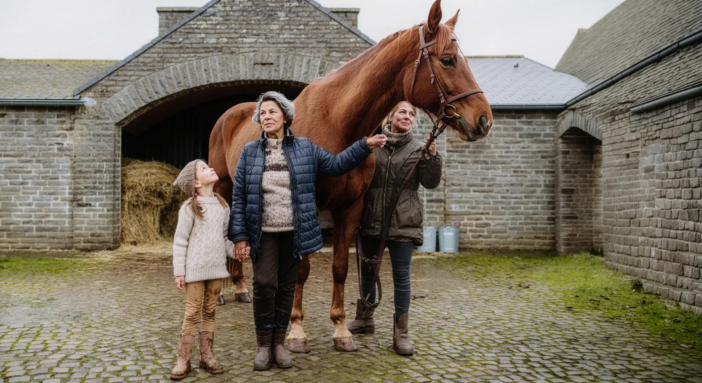 L'équipe du Cheval nomad', centre équestre à Saint-Front-d'Alemps